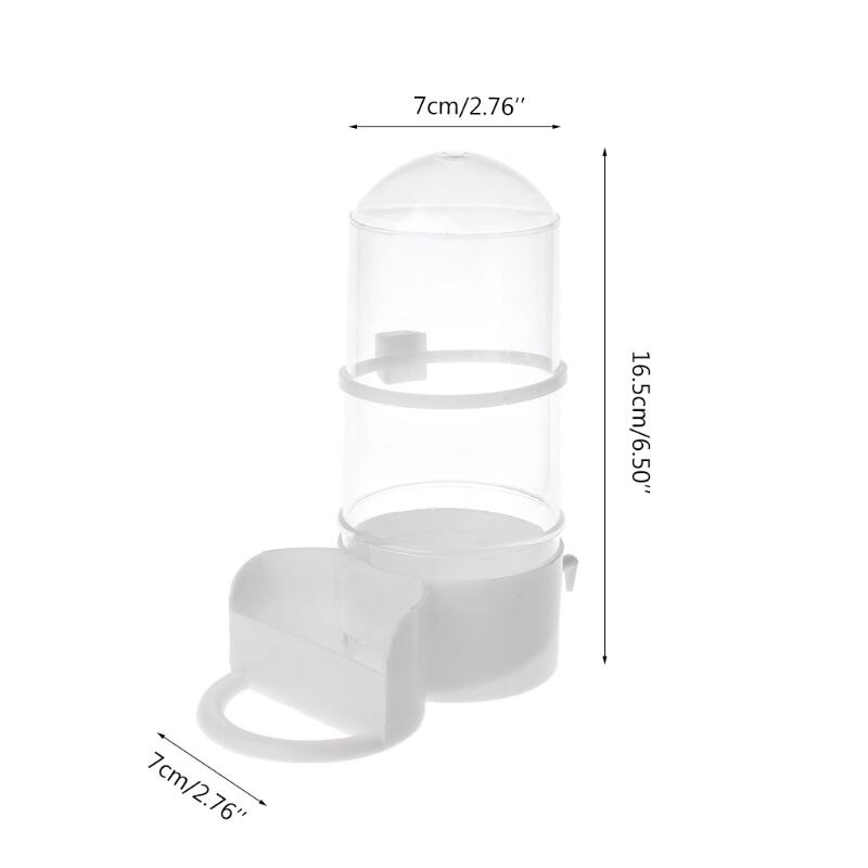 Voederautomaat voor vogels, automatisch voer, water, papegaai, hamster, huisdierklem, kooidispenser