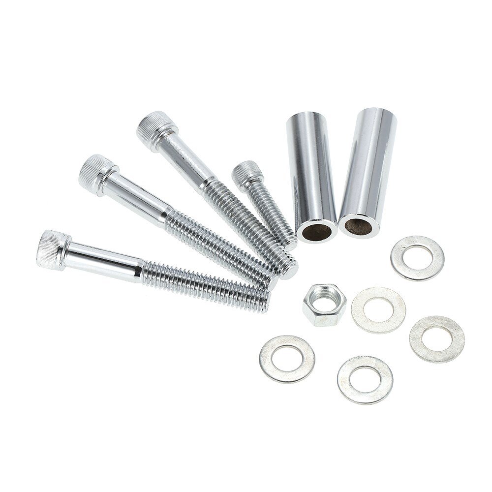 SBC Chrome Low Mount Alternator Bracket SWP SB for Chevy 350 Short Water Pump