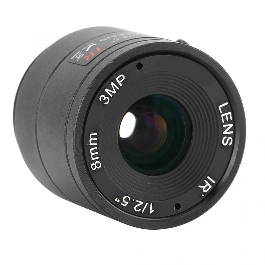 8mm Focal Length Camera Lens 3MP High Definition Wide Field Angle Security CCTV
