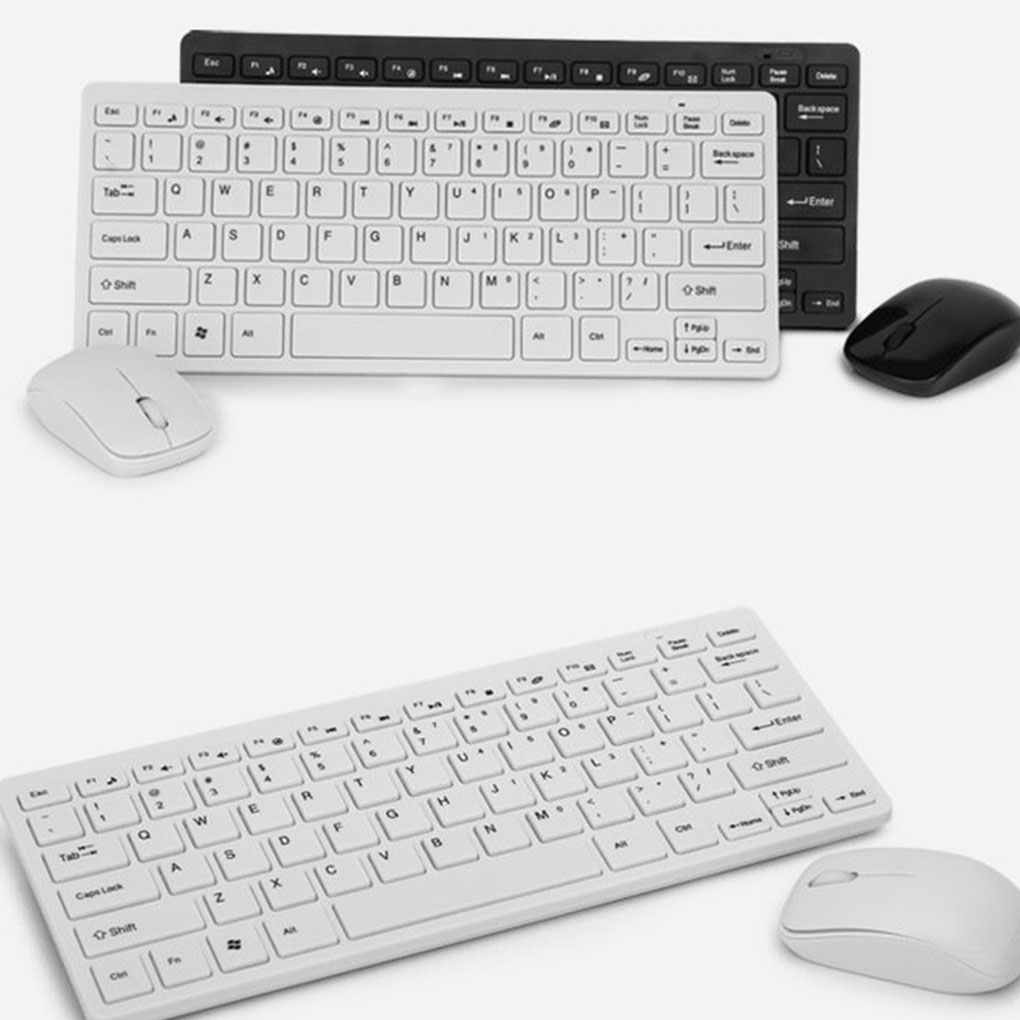 2.4G Mini Ergonomic Wireless Keyboard Mouse Set For Notebook Laptop Desktop PC TV Office Supplies