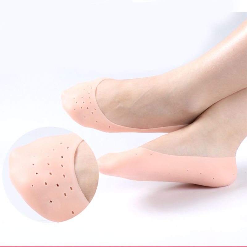 1 paire Silicone bateau chaussettes hommes femmes pied Anti-fissuration hydratant chaussette de protection
