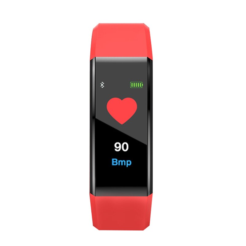 Y3 Color Screen Smart Bracelet Heart Rate Monitor Fitness Blood Pressure/Oxygen IP67 Waterproof Smartwatch Pedometer: Red