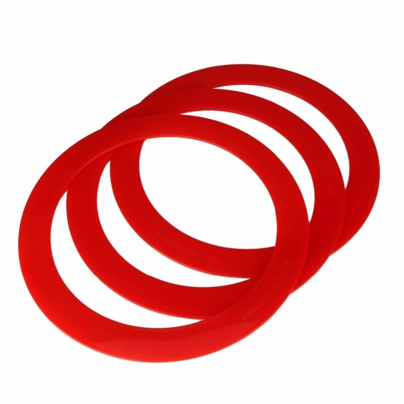 Anneaux de jonglerie professionnels, jeu de Sport de plein air pour enfants, anneau de lancer, jouet, jugger, cirque, spectacle de magie, accessoires de scène, anneau en plastique 3 pièces: Red 3pcs
