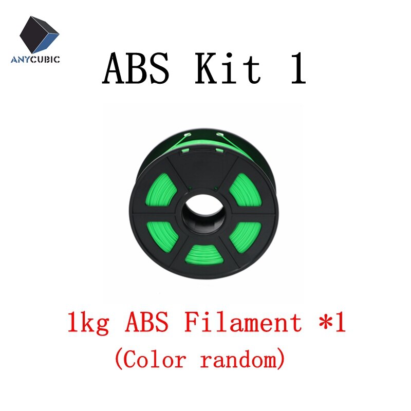 ANYCUBIC 3D printer ABS filament Kit 1.75mm 1kg Solid Plastic Printing Rubber Consumables 3D Printing Material Color Optional: ABS Kit 1