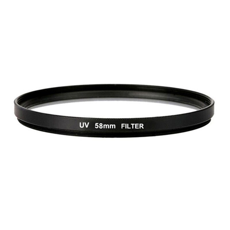 Filtro UV ultravioleta de 58mm + parasol para Nikon, para Canon EOS 400D 550D 500D 600D 1100D 450D 350D 70D 60D 700D 650D SLR