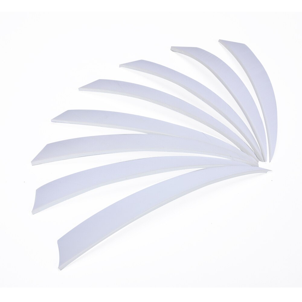 50 Pcs 5 "Schild Cut Befiederung Pfeil Federn Türkei Feder Bogenschießen Jagd Pfeil Zubehör: White