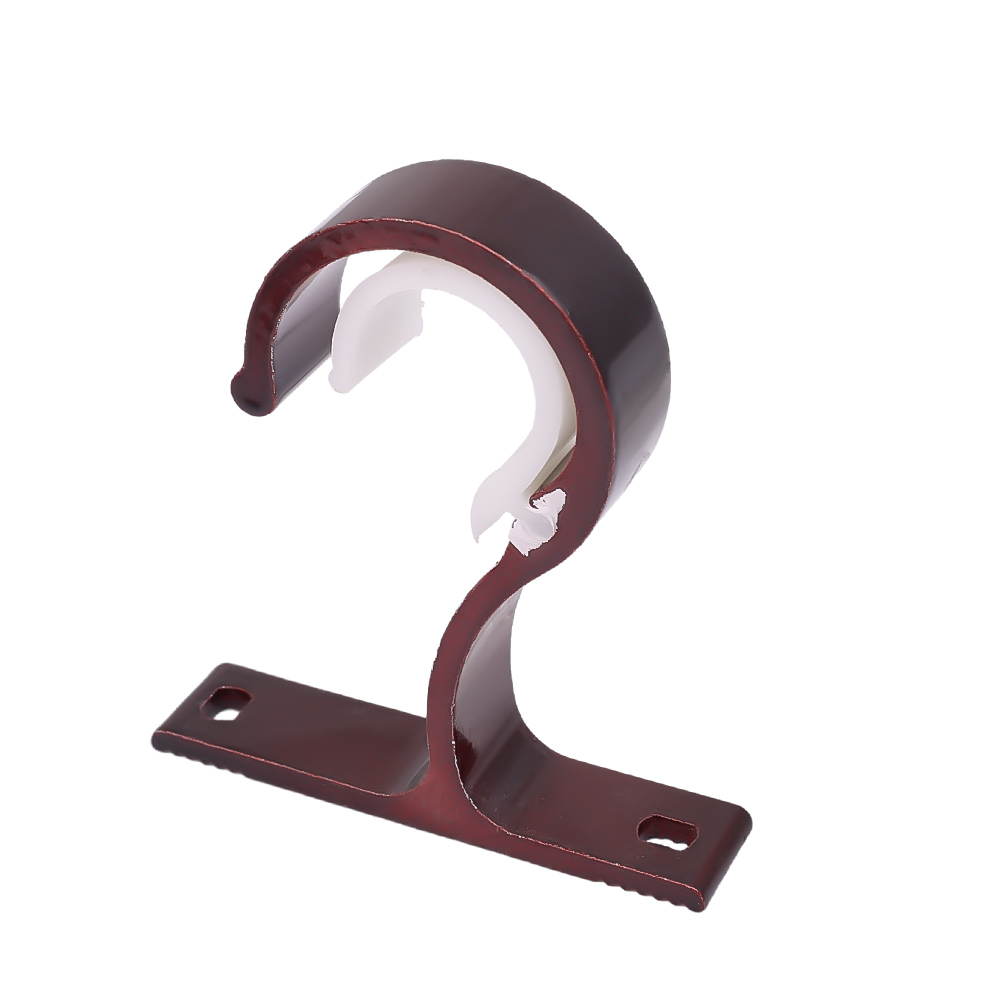 Soporte para cortinas fuerte, varilla romana, soporte para riel de ropa de aleación de aluminio, ganchos de pared para el hogar y el baño, accesorios decorativos: Rojo / 30-35 cm