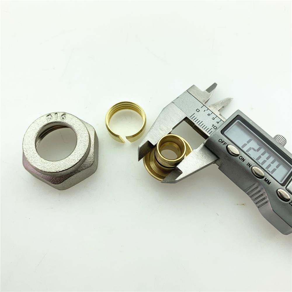 Floor Heating 12/16mm Joints Floor Heating Sub-catchment Geothermal Water Manifold Joint Brass Joint Fittings