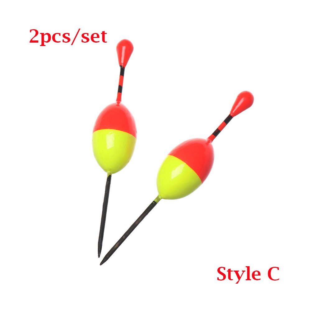 2pz 8.5/9/11/12 centimetri di Luce Bastone Galleggianti Del Ghiaccio adescare di Pesca Galleggianti Bobber Formati Assortiti pesca Fluttuano Schiuma boa Accessorio