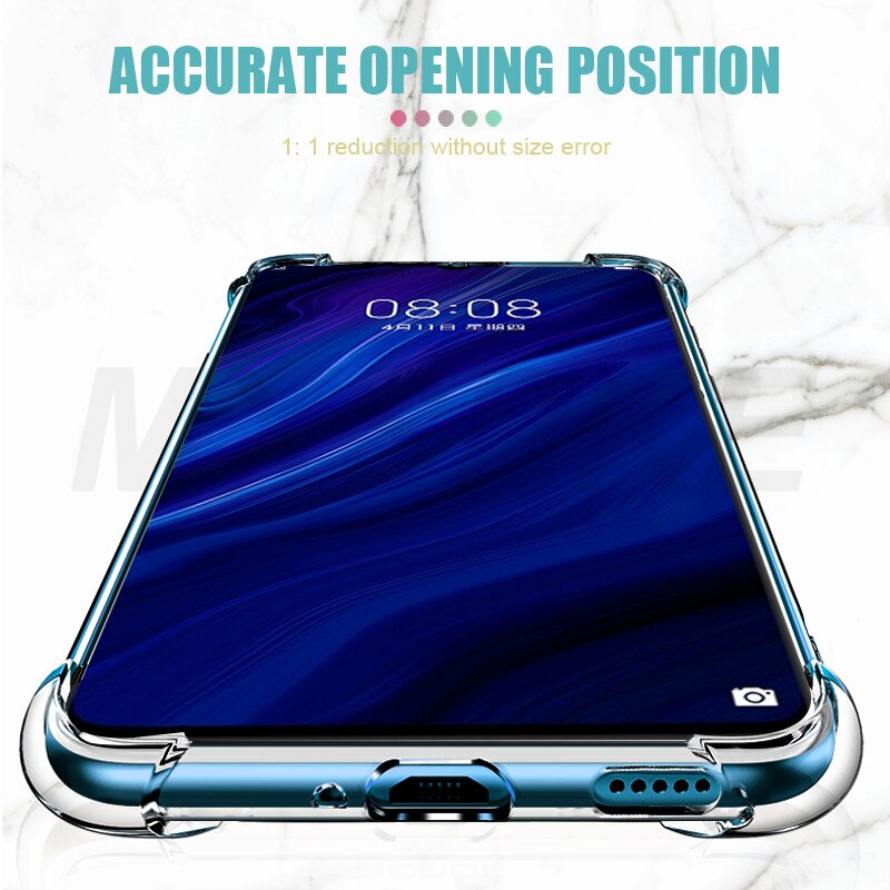 Funda transparente de lujo a prueba de golpes para Huawei P20 Pro P30 P40 Lite E Huawei Mate 30 20 10 Lite 20X P Smart Z , funda para teléfono