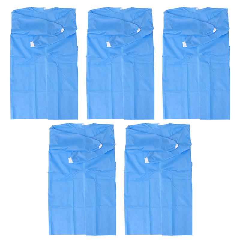 Ropa protectora desechable no tejida, ropa de seguridad transpirable impermeable, ropa de enfermería, 10 piezas/100 piezas