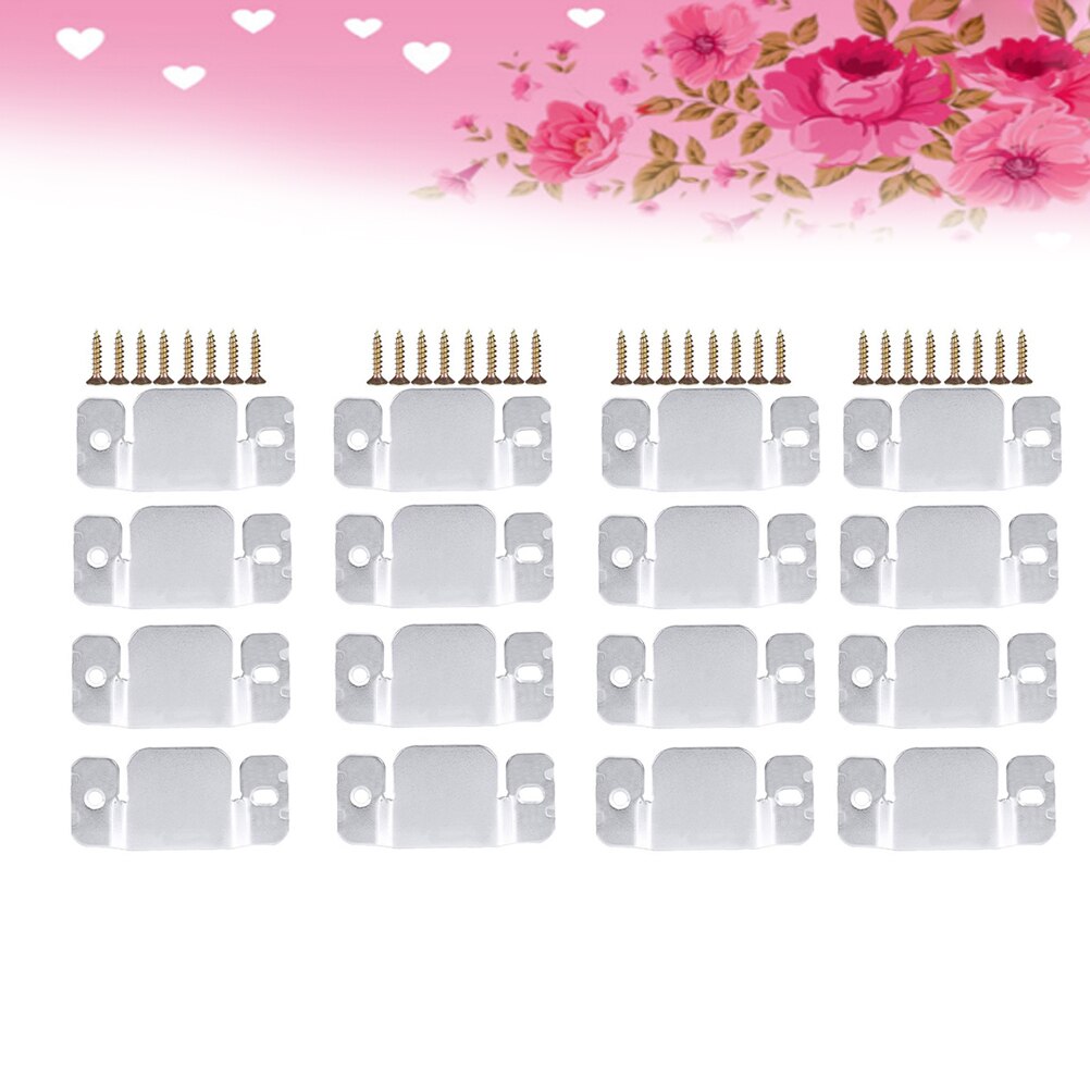 8pcs Universal Sectional Sofa Interlocking Furniture Connector with 16pcs Screws