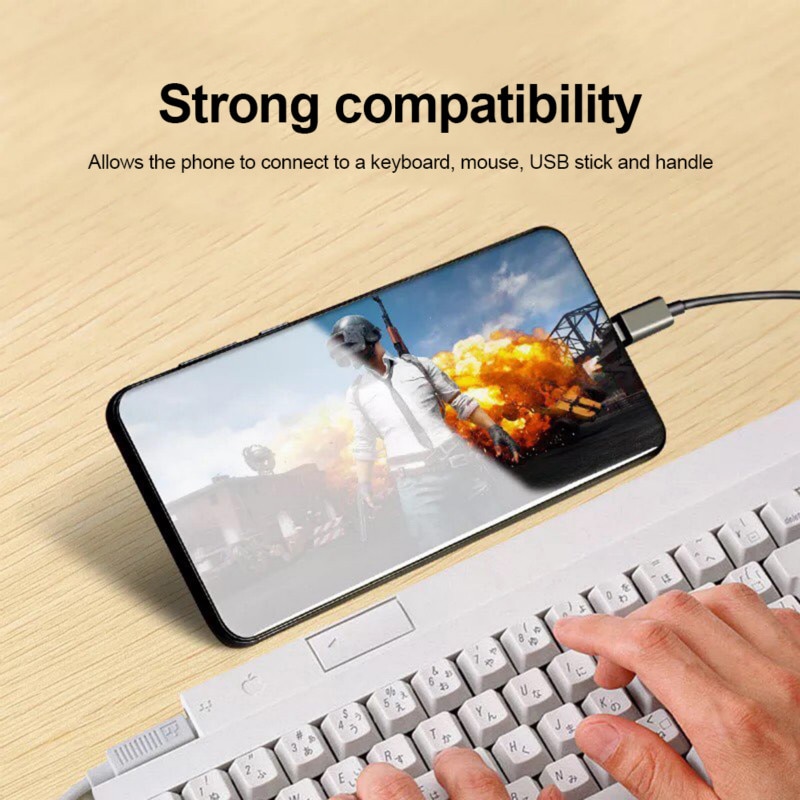 3 In1 Micro OTG USB Port Game Mouse Keyboard Adapter Cable For Android Tablet Black Compatible All Tablet Cellphone With OTG