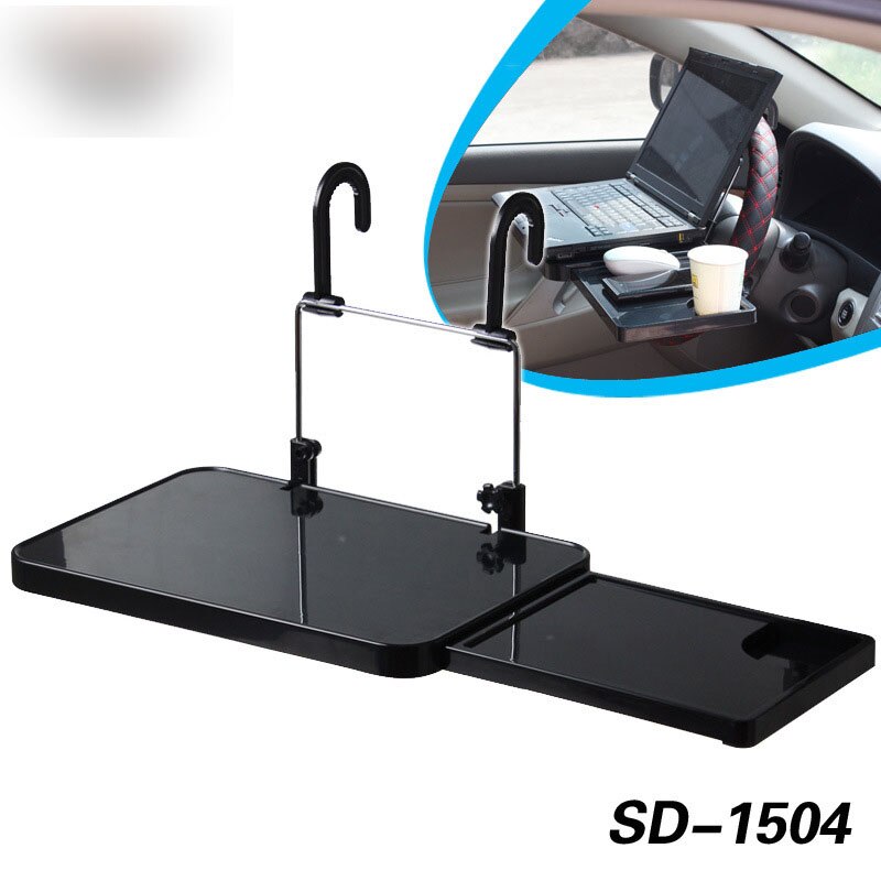 Auto gemonteerde kleine tafelplank opvouwbare eettafel auto achterbank computer auto achterin interieur leertafel laptop ondersteuning