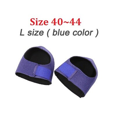 Plantilla para el cuidado de los pies, almohadilla amortiguadora para el dolor de talón, Tendonitis de Aquiles, Protector para aliviar la fatiga del pie, almohadillas de absorción de impacto: Blue L (Size 40-44)