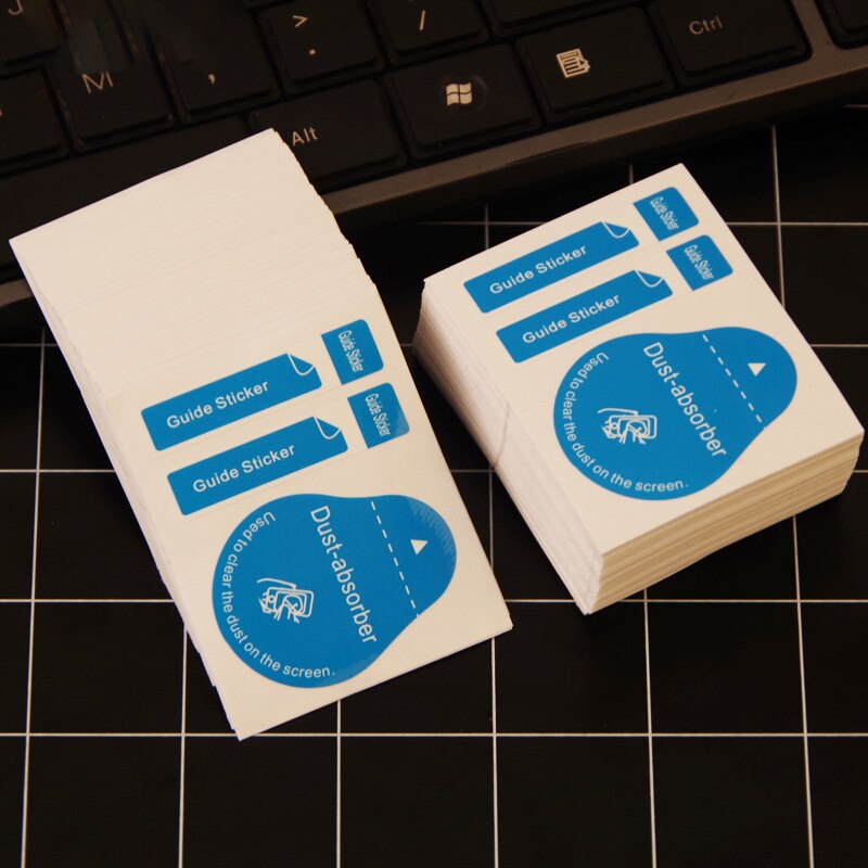 20/50pcs Dust Removal Screen Cleaning Tool 3 In 1 Dust-absorber + Guide Sticker Deudst For Camera Lens LCD Screens Dust Papers