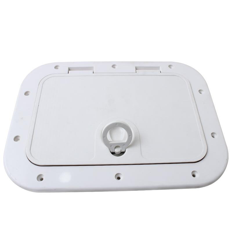 Bomar Deck Plate 10 Pollici Con Chiusura, Colore Bianco Stark, Per Barche E Nautica