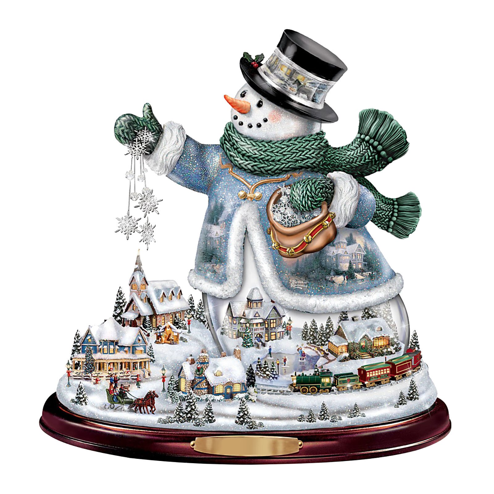 Christmas Tree Rotating Sculpture Train Decorations Paste Window Paste Stickers Christmas Decorations for Home Adesivos de pared: M