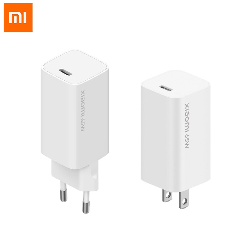 Xiaomi GaN 65W Travel Charger USB Type-C PD Quick Charge 5V/9V/12V/15V=3A 10V=5A 20V=3.25A for iPhone Xiaomi