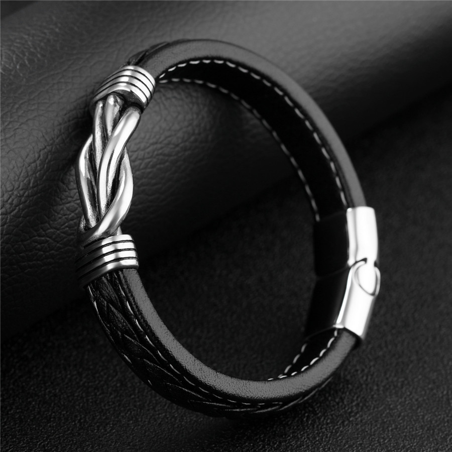 Retro Alle-Geëvenaard Creatieve Lederen Armbanden Voor Man Student Polsbandje Accessoires Kleine Cadeau Voor Vriendje G355