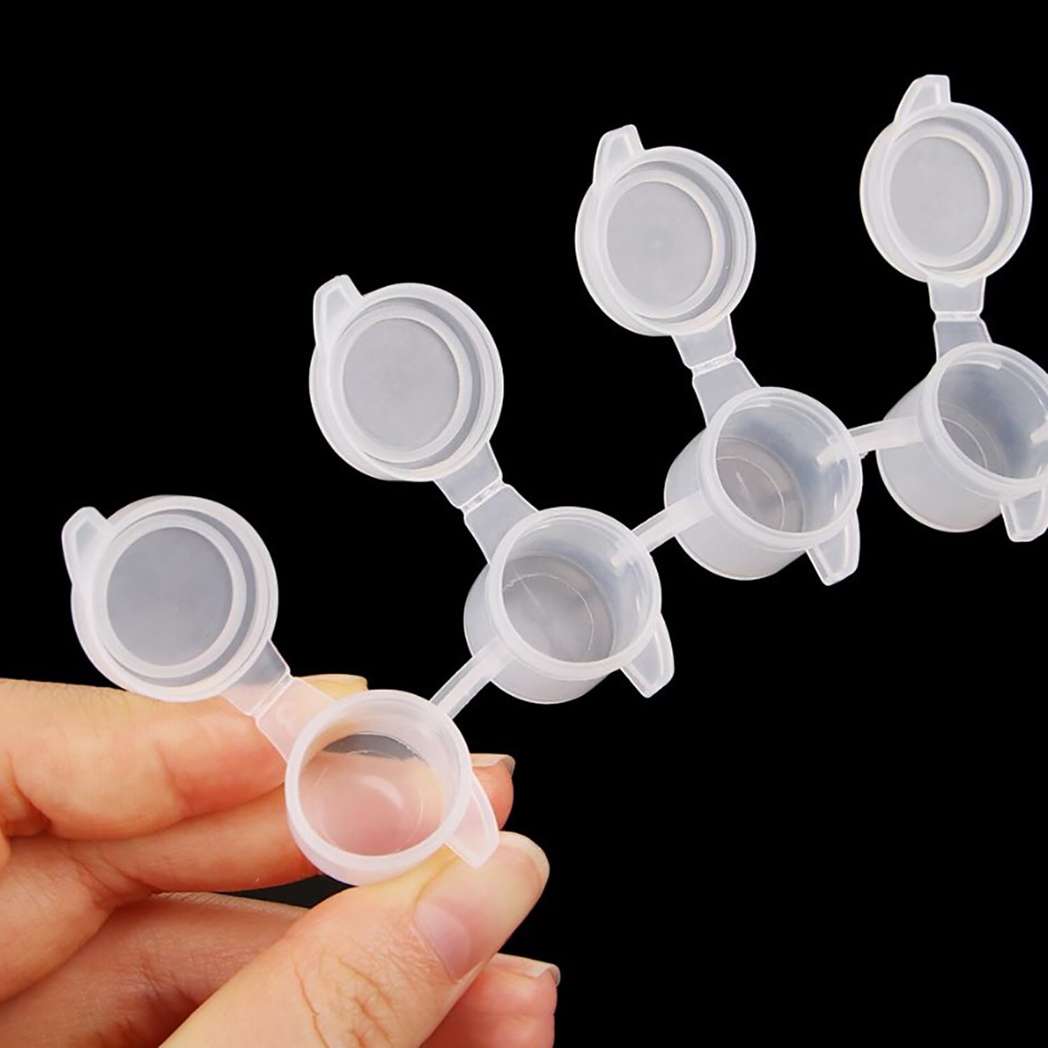 10 Strips Lege Verf Strips Mini Verf Doos Pod Arts Ambachten Plastic Opslag Containers Pigment Container Tekening Accessoires