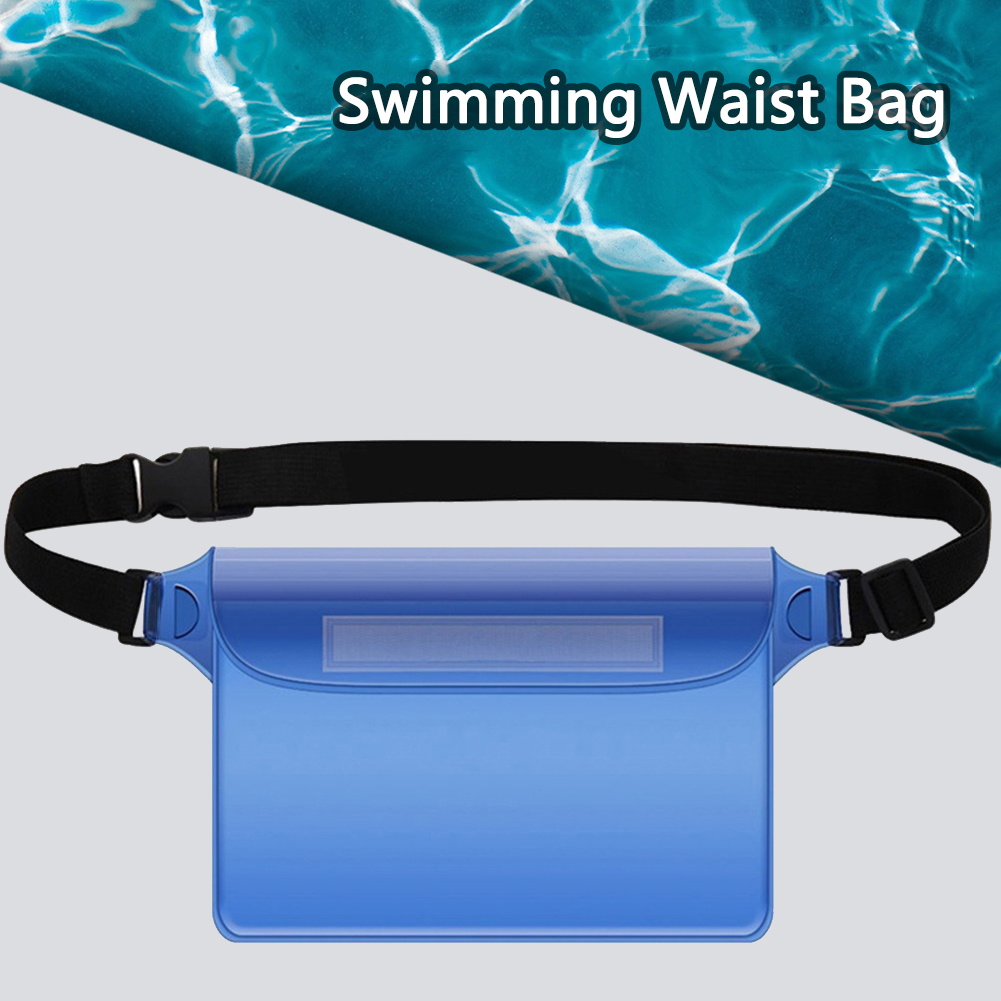 Swimming Waist Bag Waterproof Sealing Underwater Bag Large Capacity Underwater Mobile Phone Bag for Beach Boat Sports