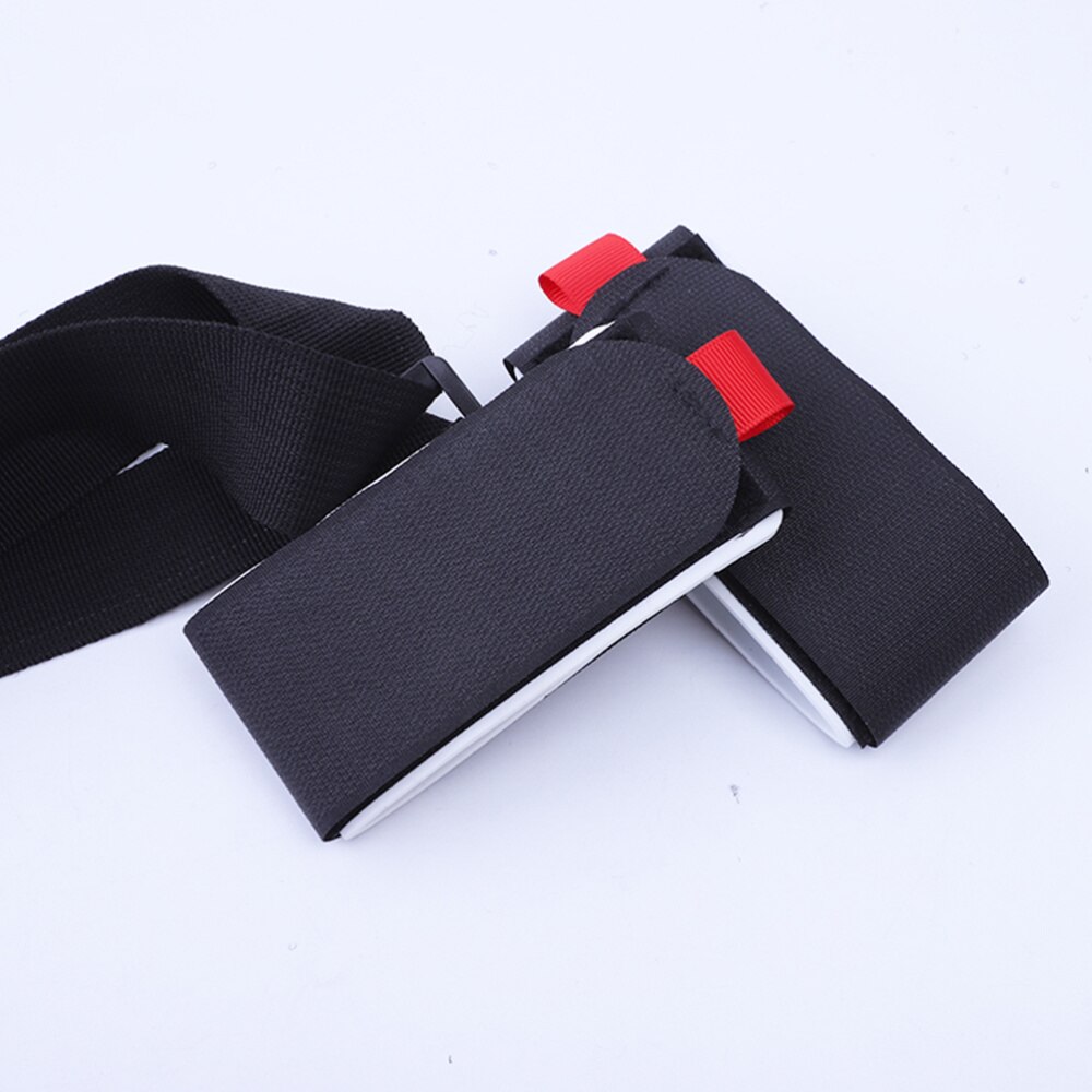 2 stücke Einstellbare Ski Strap Snowboard Schulter Hand Griff Träger Riemen Bindung Schutz Krawatte (Schwarz und Rot)