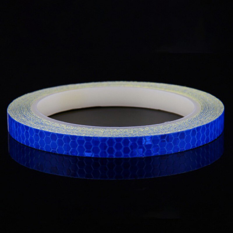 1cmx8m/2cmX8cm Bike Reflective Stickers Cycling Fluorescent Reflective Tape MTB Bicycle Safety Decor Luminous Body Sticker