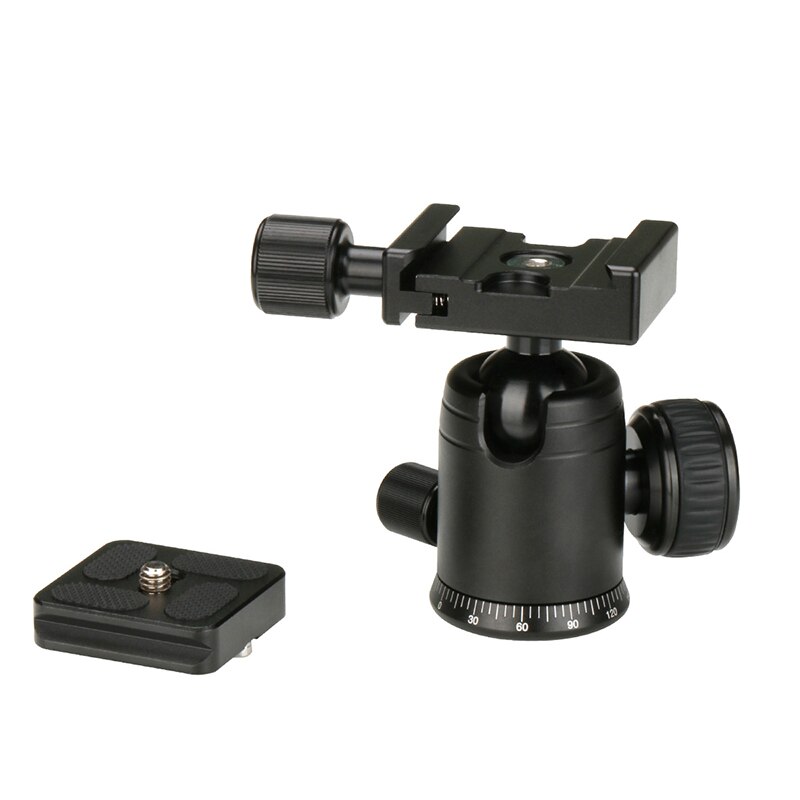 Ulanzi Aluminium Camera Statief Hoofd Balhoofd Met Quick Release Plaat Voor Micro 1 Pocket Slider Voor Dslr Camera Statief