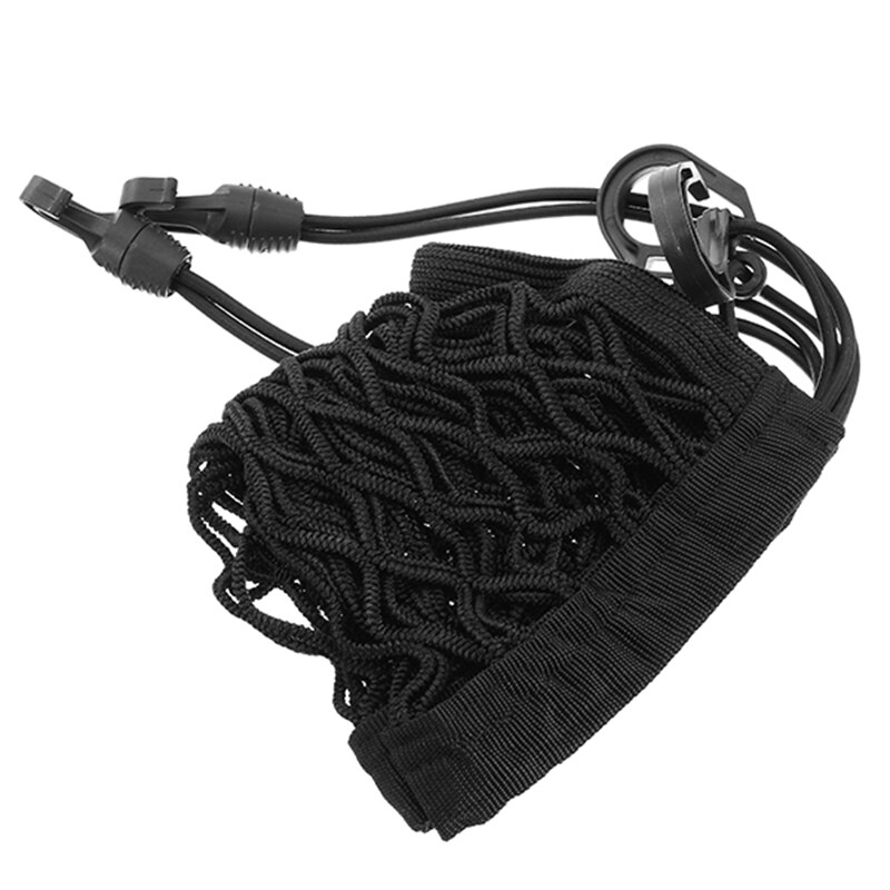 1x Motorcycle ATV Quad Bike Luggage Net Mesh Hook Hold Bag Cargo Storage Holders