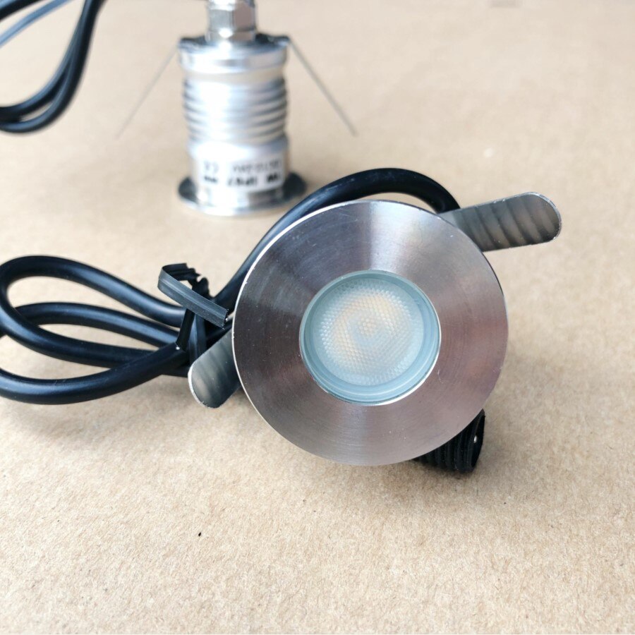 Led underjordisk lampe 3w 12v ip67 udendørs forsænket dæk gulv jord spot belysning inground uplight indkørsel beton brolægger lys