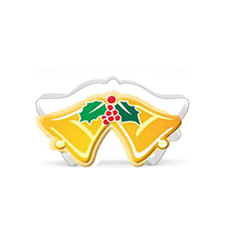 Christmas Cookie Cutter Biscuit Mold Cooking Tools Christmas Theme Metal Cutters Mould Snowflake Snowm Christmas Tree Cut: 11