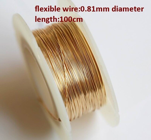 100 centimeter/lot Gold filled Draad multi-size snijden semi-rigide kralen wire sieraden maken DIY accessoires ib3152: 11