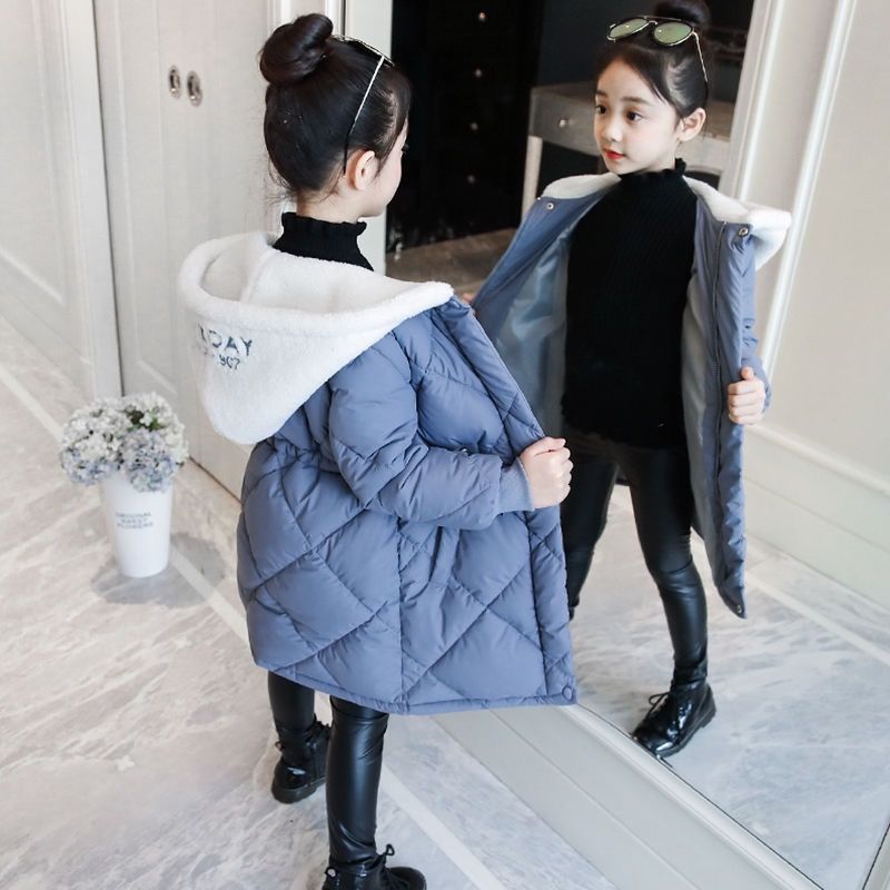 Meisjes Winterjas Warme Jas Kleding Dikke Parka Kinderen Winter Jassen Kids Grote Bont Kap Bovenkleding Voor 4-14years