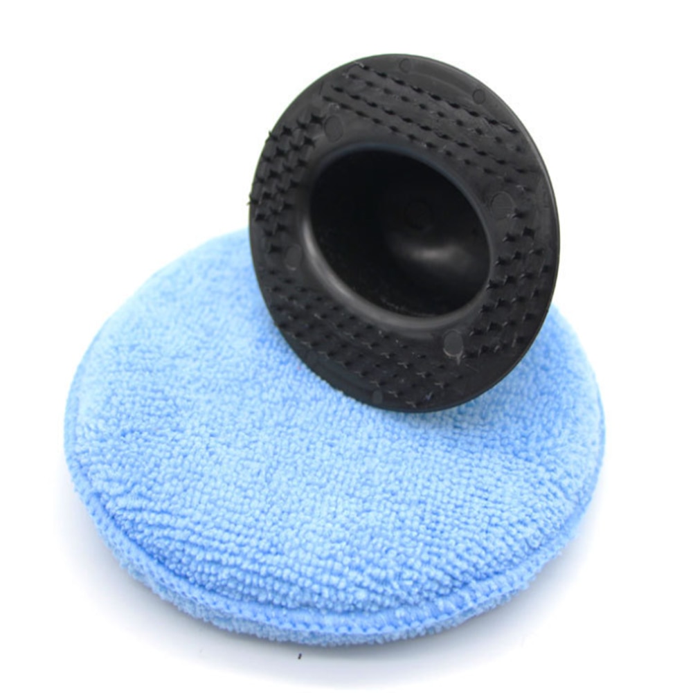 13Pcs Soft Microfiber Car Polishing Waxing Sponge Detailing Care with Handle Applicator Waxing Pad Auto Care Supplies