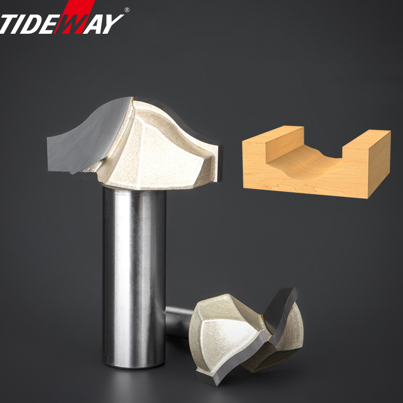 Tideway Round Bottom Clearing Bit Grade Woodworking Cutters CNC Tool Line Type Trimming Milling Cutter For Wood