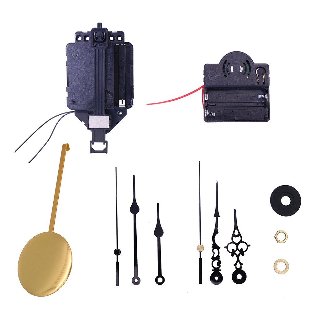 Mecanismo de reloj péndulo de plástico, mecanismo de reparación de reloj de pared de cuarzo, caja de música, Kit de repuesto para piezas de reparación de reloj DIY