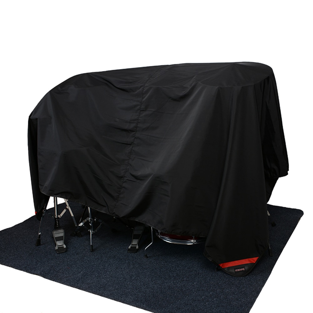 MoonEmbassy 80 x 108 Inch Drum Set Dust Cover Water-Resistant Nylon Cover With Sewn-in Weighted Corners