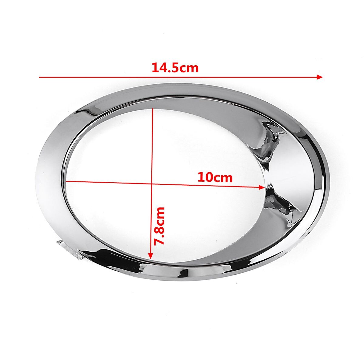 LH/RH Chrome Fog Light Cover Bezel Trim Ring for Ford Fusion Mondeo