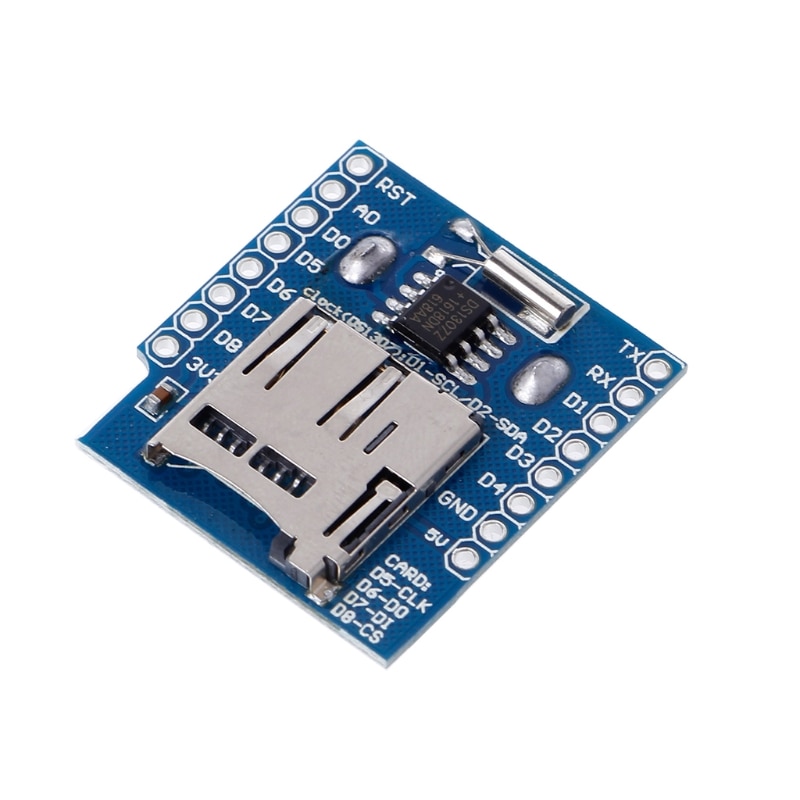 Micro SD Wemos D1 Mini Data Logger Shield+RTC DS1307 Clock For Raspberry 77UB