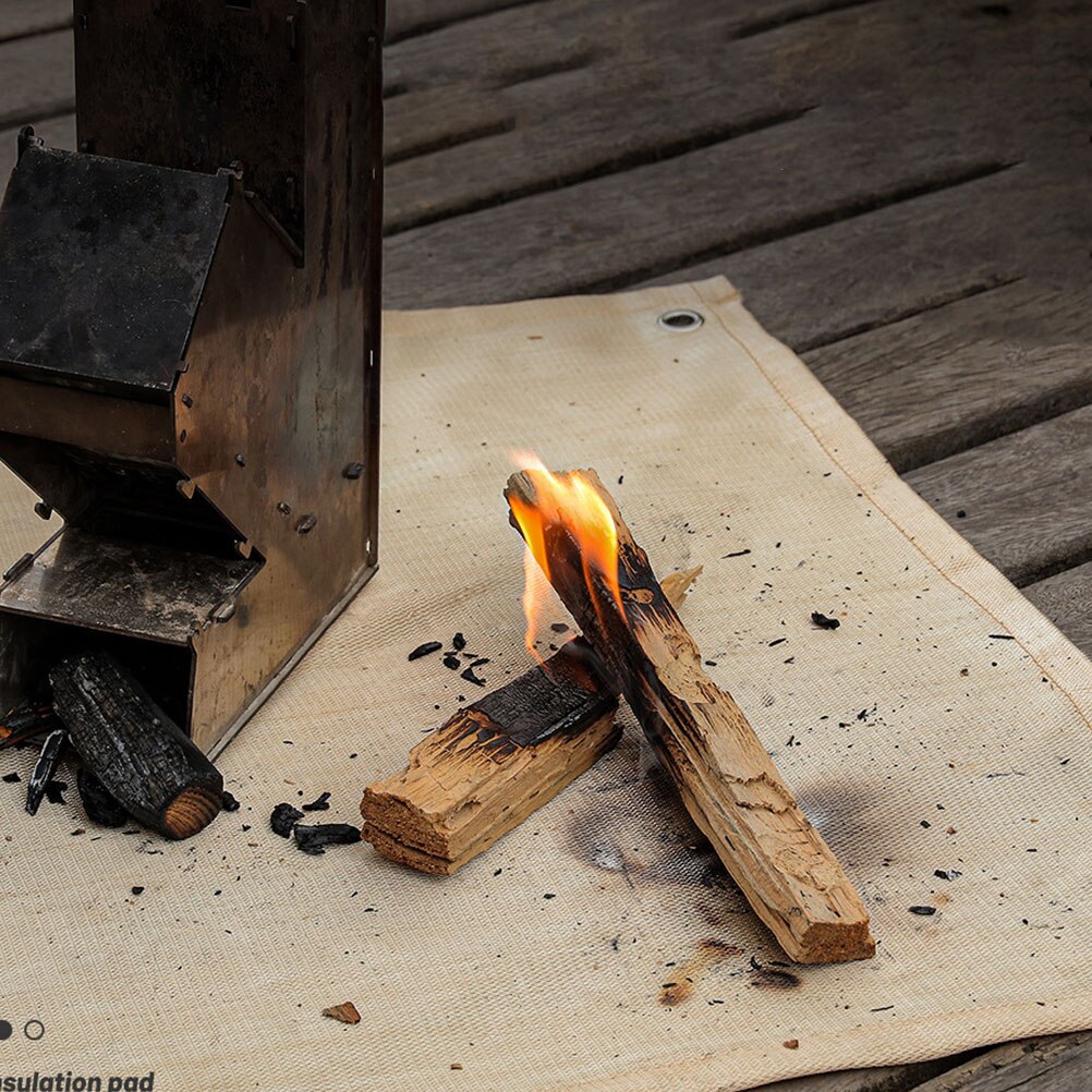 1Pc Brandwerendheid Mat Outdoor Brandwerende Deken Camping Kachel Mat (Assorti Kleur)