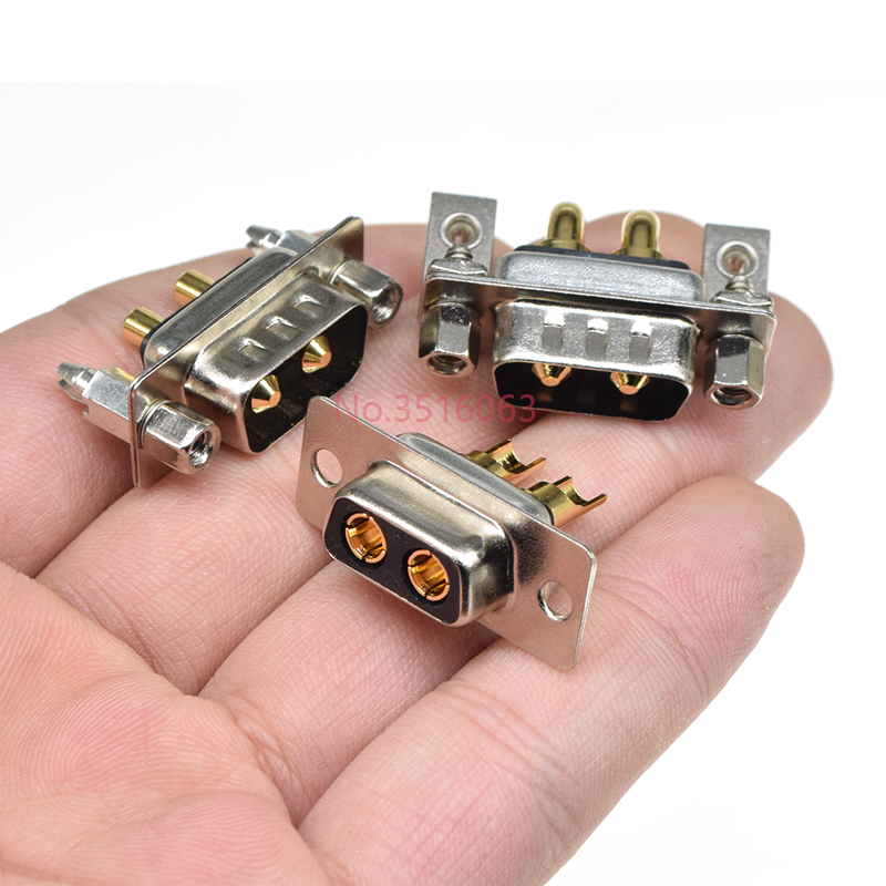 1 Stücke 2w2 30A 2 Stift Vergoldet Männlich Weiblich Hochstrom-leistungsstecker D-sub-Adapter Löt-/Stecker-in-Typ Steckdose Schweißen DB