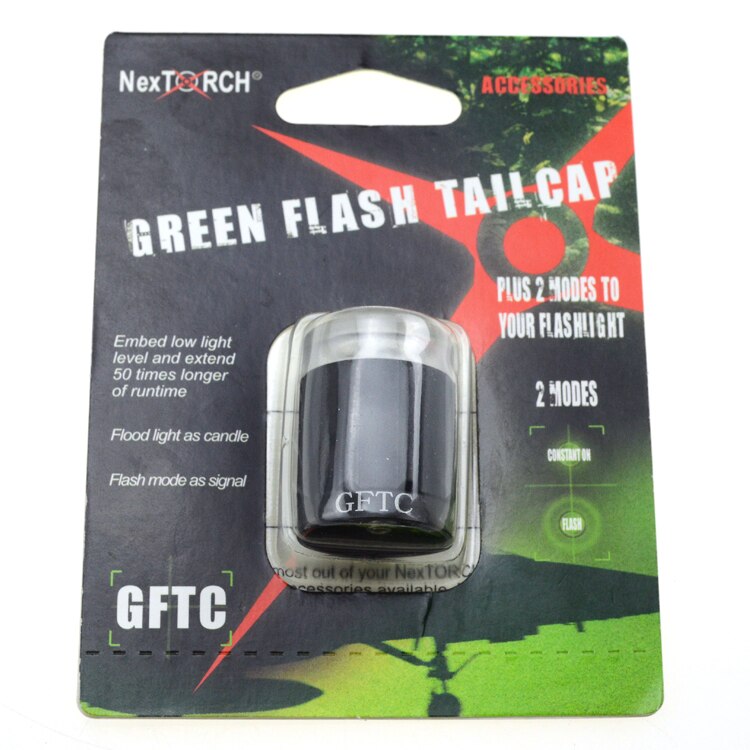 NEXTORCH FTC LED Flashing Tail Cap For Xenon Lamp Flashlight T6A 6P: Green