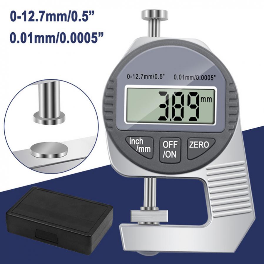 0-12.7Mm/0.01Mm Digitale Diktemeter Metalen Breedte Meting Dikte Meter Dial Tester Stevige Analyze Meten gereedschap