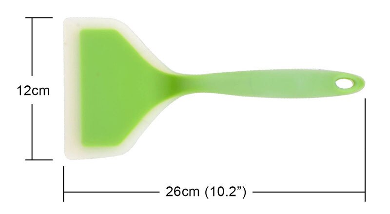 Silicone Non-stick Wide Spatula for Turning Meat Pancakes Omelette and Tamagoyaki