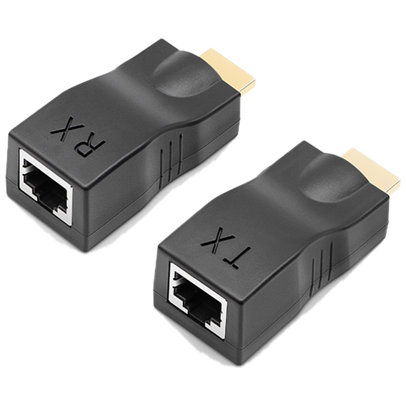 HDMI-compatible Extender 4K 30M Extender To RJ45 Over Cat 5e/6 Network LAN Ethernet Adapter for HDTV HDPC
