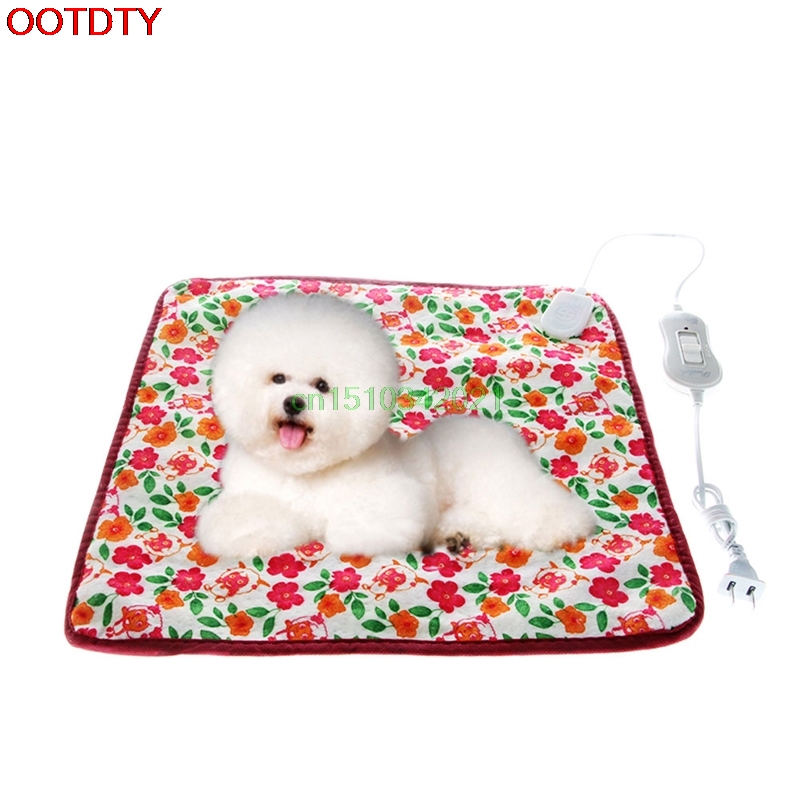 Alfombra calefactora para cama de perro y gato, cojín calefactor para cama de invierno, alfombra más cálida, 40x40cm