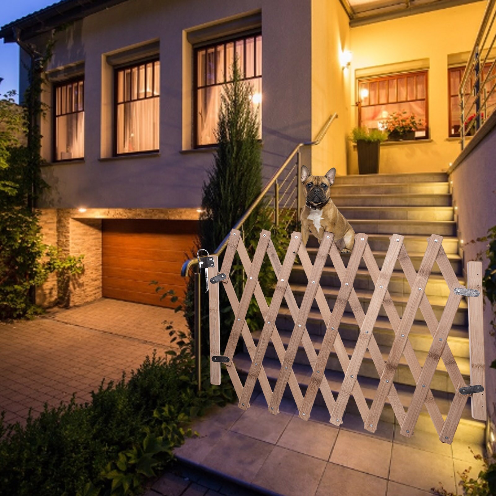 Vouwen Huisdier Barrière Hek Kat Hond Poort Bamboe Huisdier Hek Intrekbare Huisdier Poort Schuifdeur Gates Isolatie Uitschuifbare Veiligheid Gate