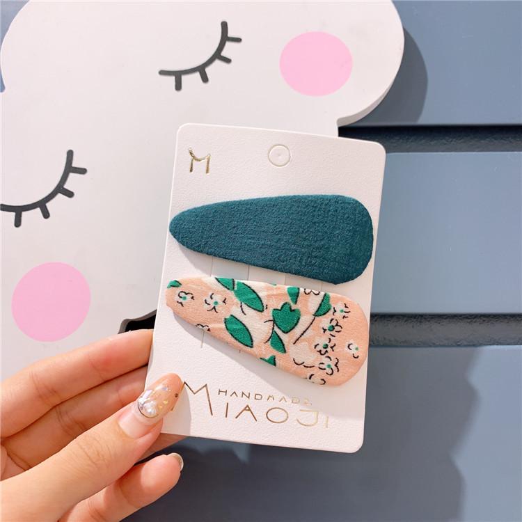 Lovely Water Hairpin Bb Clip Girls 2pcs/lot Rainbow Color Hairpin Solid Hair Clips Simple Barrettes Hair Accessories: 3