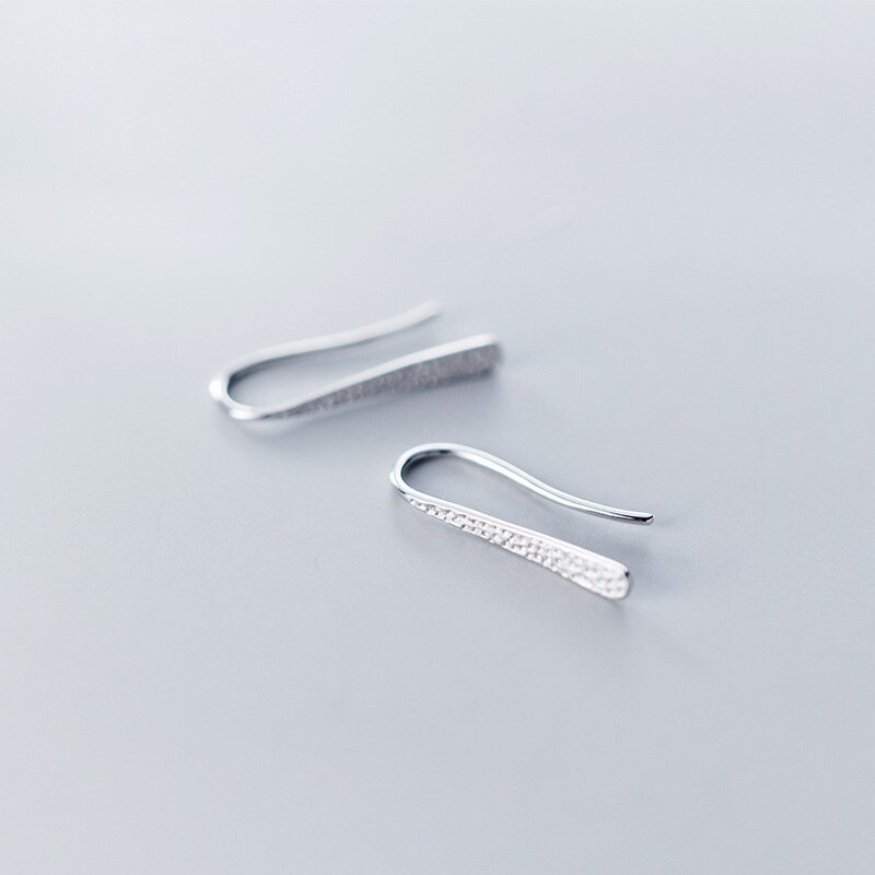 La Monada Orecchini A Cerchio per Le Donne in Argento 925 bella Donne Orecchini Dei Monili di Disegno Geometrico Orecchini A Cerchio in Argento sterlina 925: Default Title